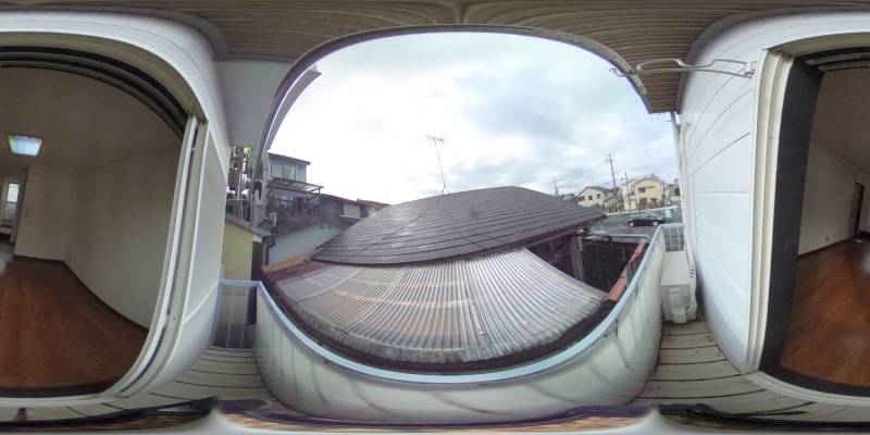 パノラマ画像バルコニー