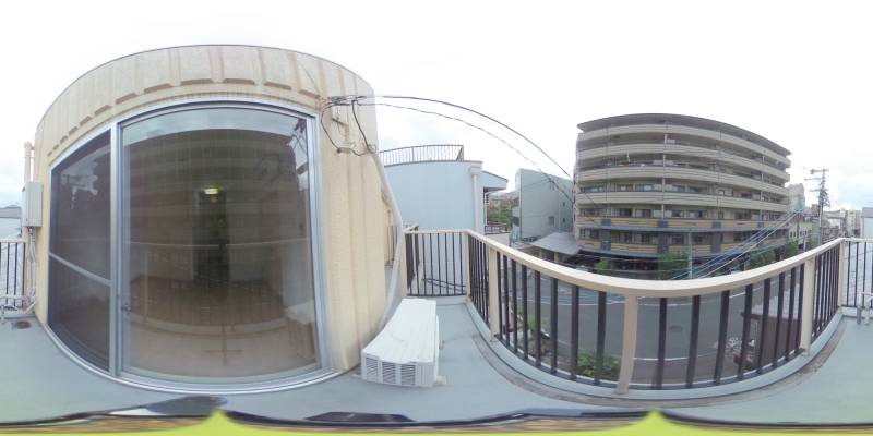 パノラマ画像バルコニー