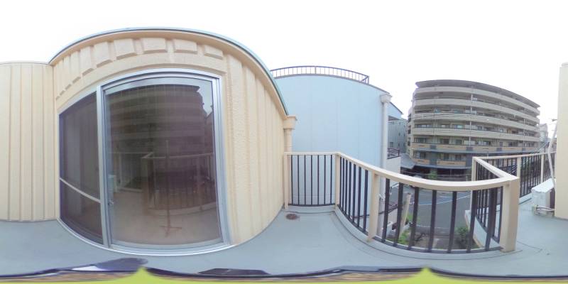 パノラマ画像バルコニー