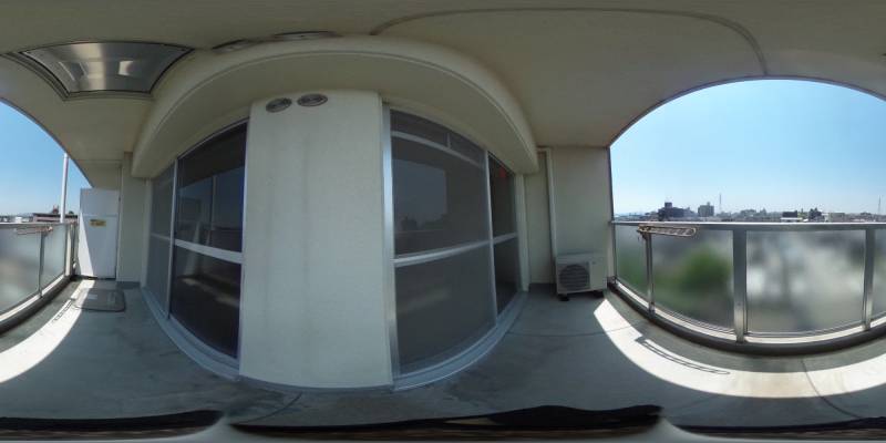 パノラマ画像バルコニー