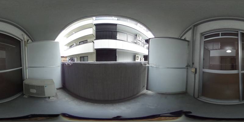 パノラマ画像バルコニー