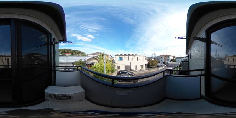 パノラマ画像バルコニー