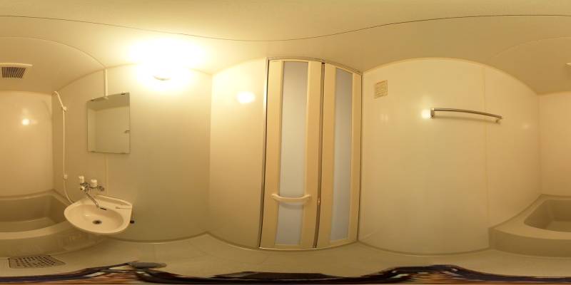 パノラマ画像バスルーム