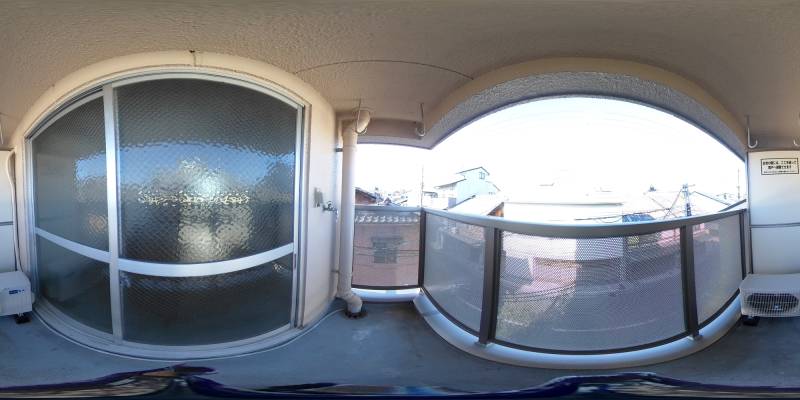 パノラマ画像バルコニー