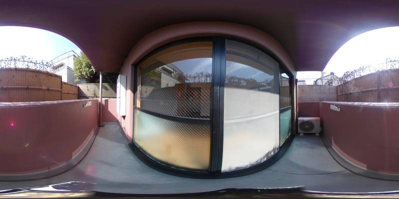 パノラマ画像バルコニー