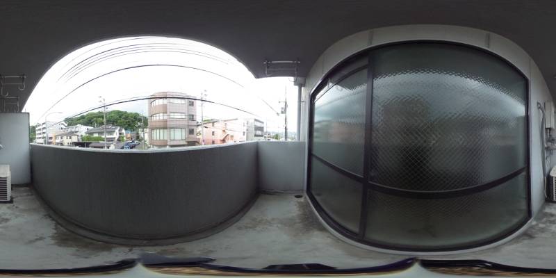 パノラマ画像バルコニー