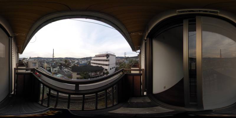 パノラマ画像バルコニー