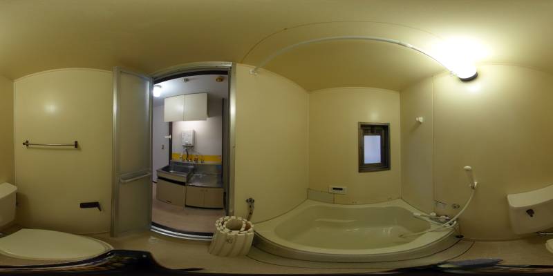 パノラマ画像バスルーム