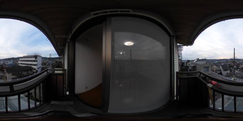 パノラマ画像バルコニー