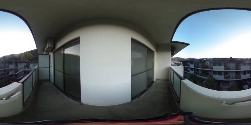 パノラマ画像バルコニー