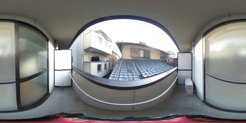 パノラマ画像バルコニー