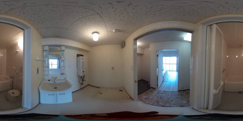 パノラマ画像バスルーム