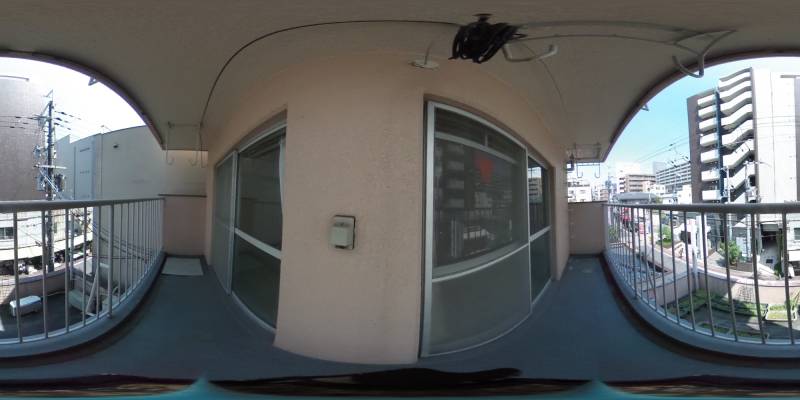 パノラマ画像バルコニー