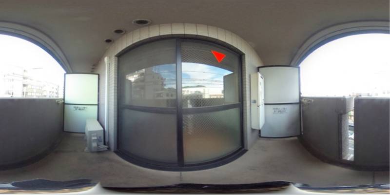 パノラマ画像バルコニー