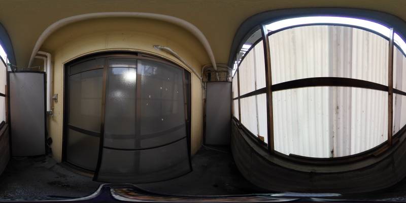 パノラマ画像バルコニー