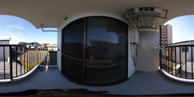 パノラマ画像バルコニー