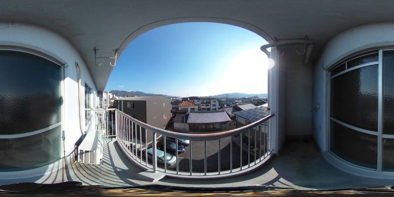 パノラマ画像バルコニー