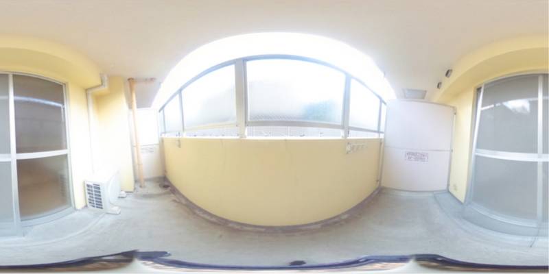 パノラマ画像バルコニー