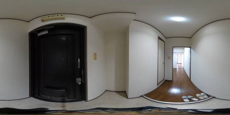 パノラマ画像寝室