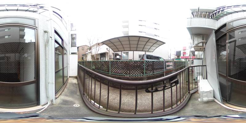 パノラマ画像バルコニー