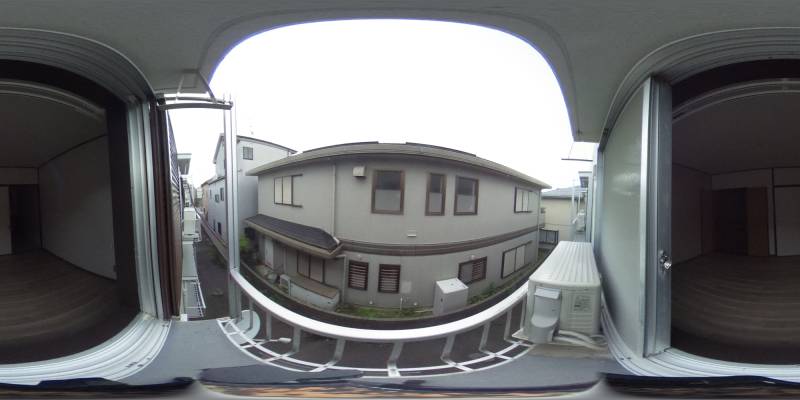 パノラマ画像バルコニー