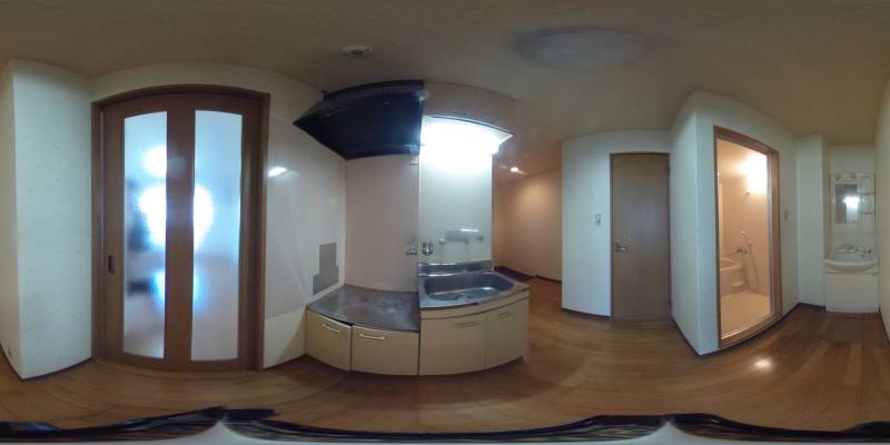 パノラマ画像キッチン