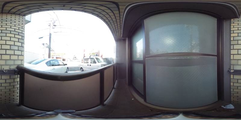 パノラマ画像バルコニー