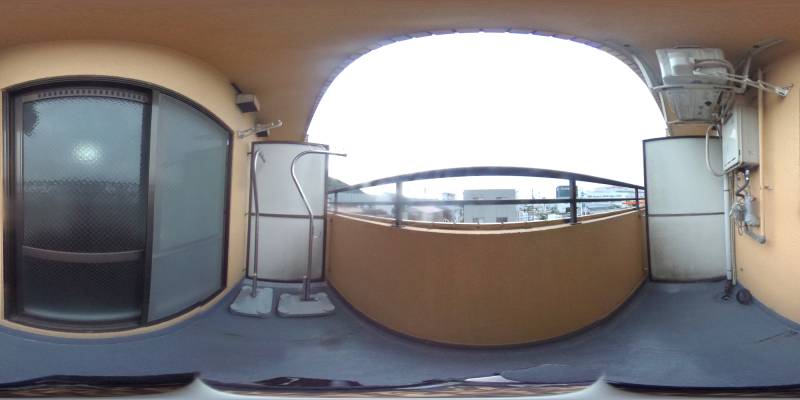 パノラマ画像バルコニー