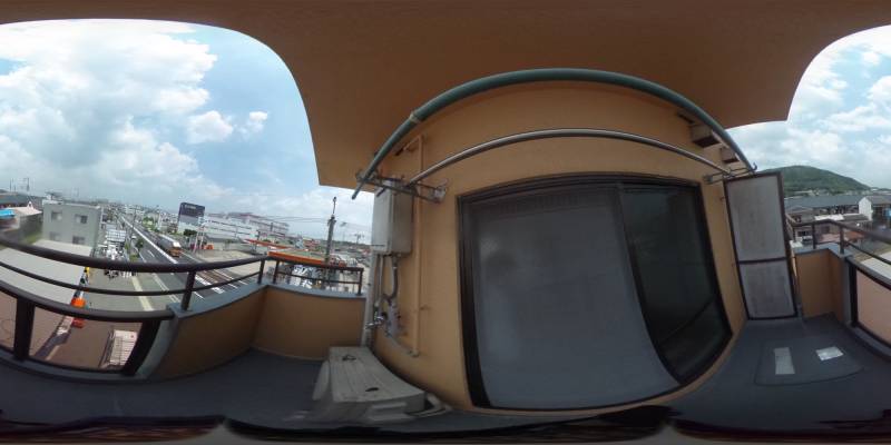 パノラマ画像バルコニー