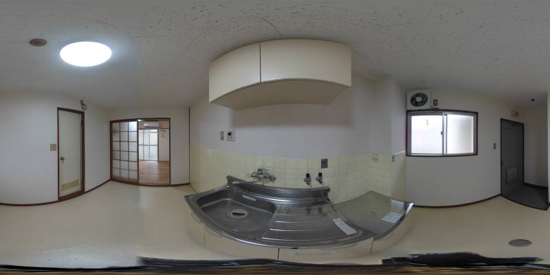 パノラマ画像キッチン