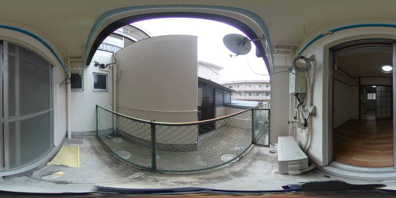 パノラマ画像バルコニー