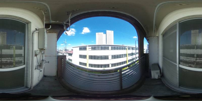 パノラマ画像バルコニー