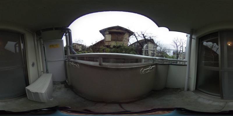 パノラマ画像バルコニー