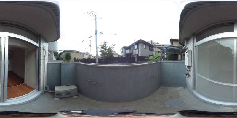 パノラマ画像バルコニー