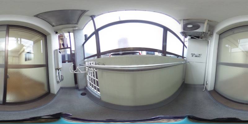 パノラマ画像バルコニー