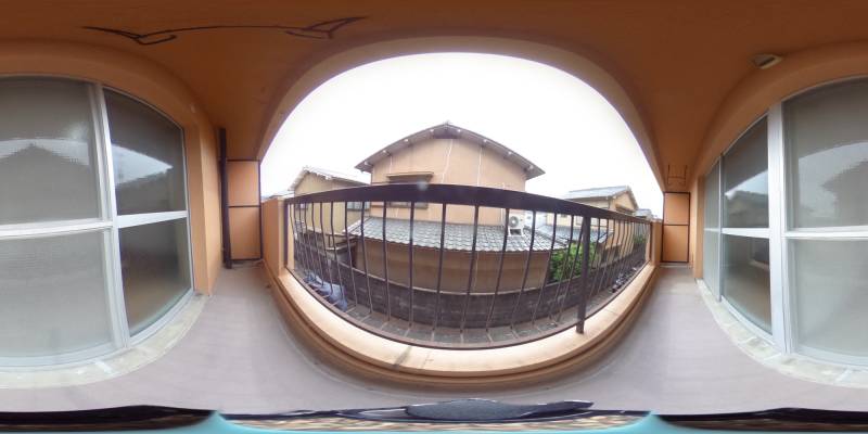 パノラマ画像バルコニー