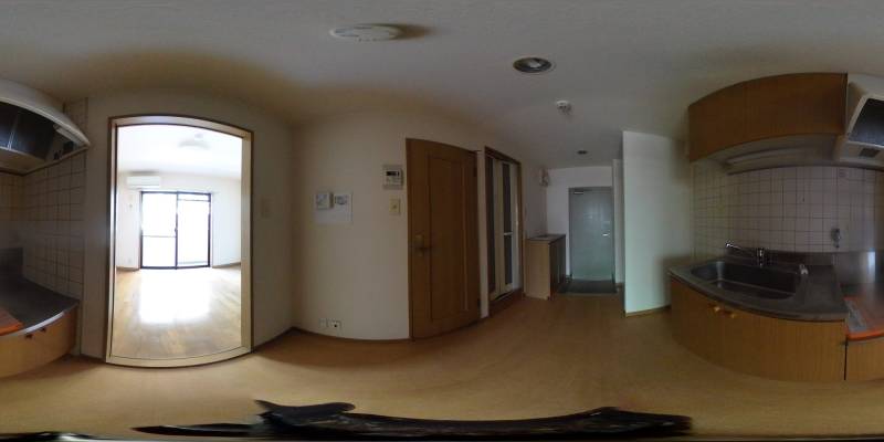 パノラマ画像キッチン