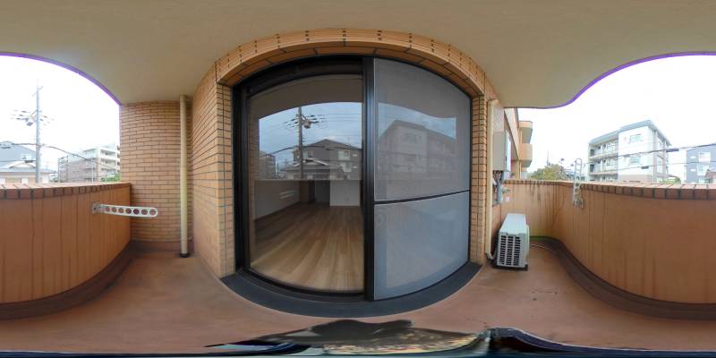 パノラマ画像バルコニー