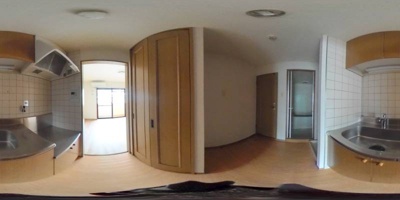 パノラマ画像キッチン