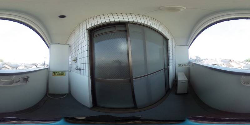 パノラマ画像バルコニー