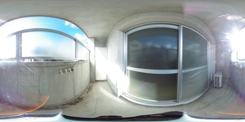 パノラマ画像バルコニー