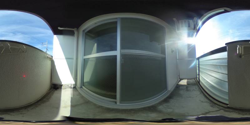 パノラマ画像バルコニー