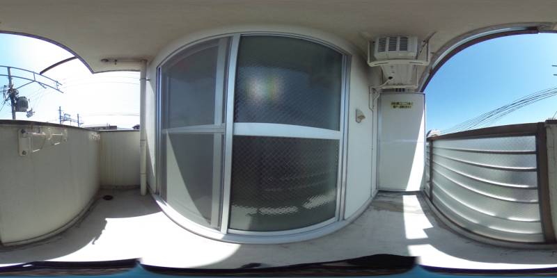 パノラマ画像バルコニー