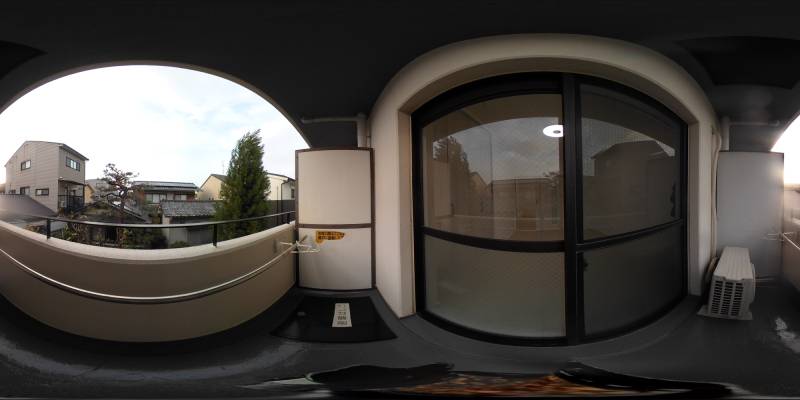 パノラマ画像バルコニー