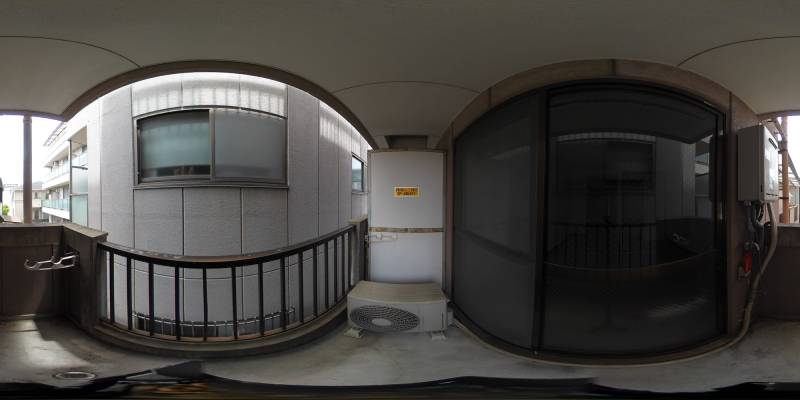 パノラマ画像バルコニー