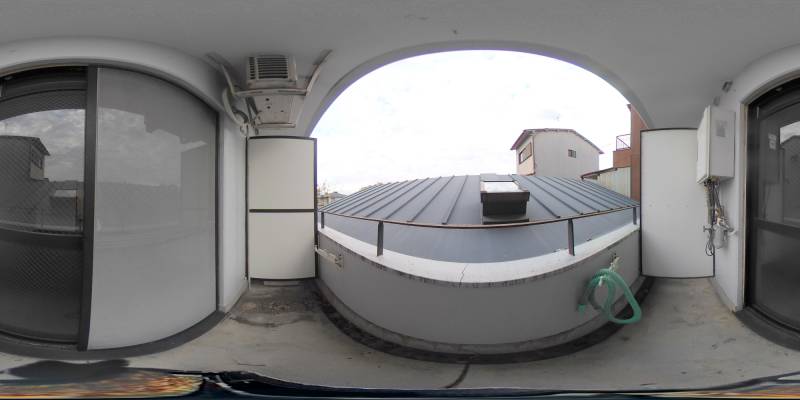 パノラマ画像バルコニー