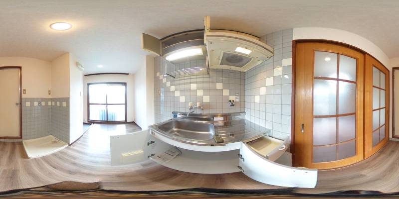 パノラマ画像キッチン