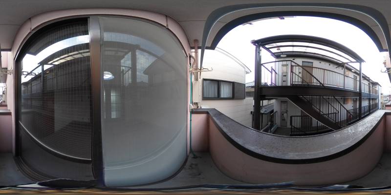 パノラマ画像バルコニー