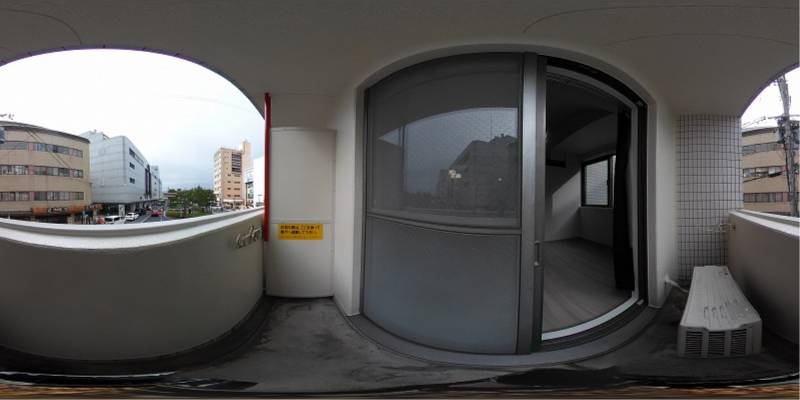 パノラマ画像バルコニー