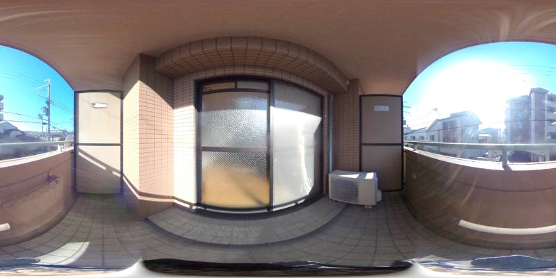 パノラマ画像バルコニー